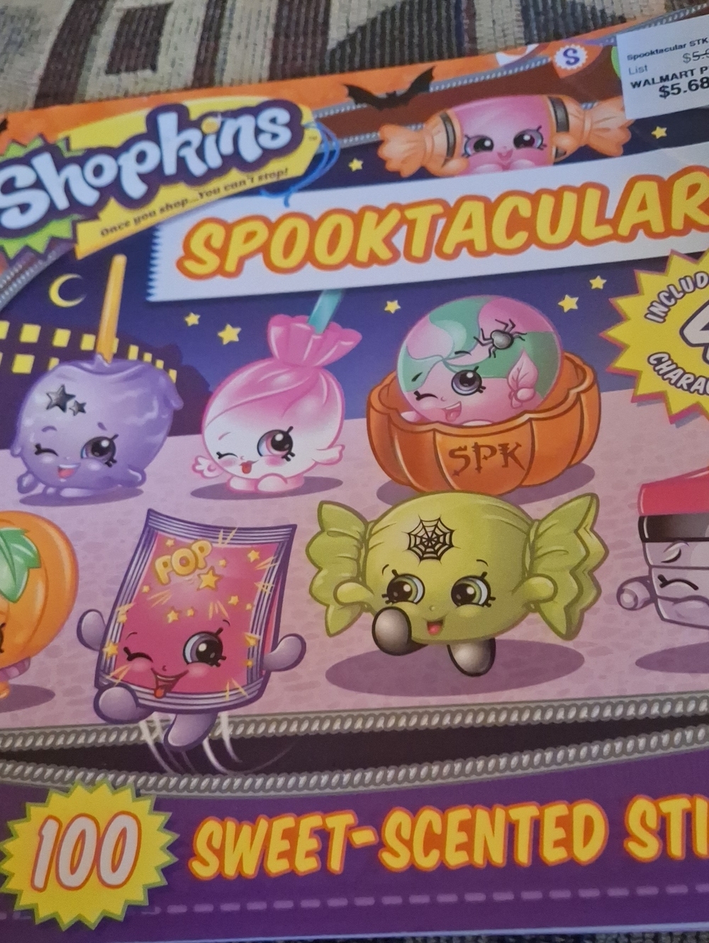 Shopkins Spooktacular Book Halloween Stickers Scented